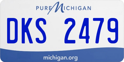 MI license plate DKS2479