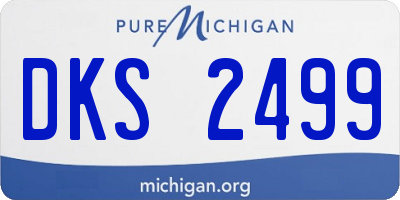MI license plate DKS2499