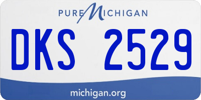 MI license plate DKS2529