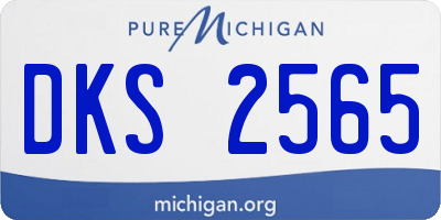 MI license plate DKS2565