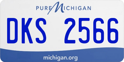 MI license plate DKS2566