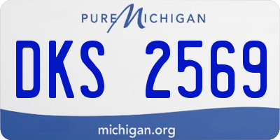 MI license plate DKS2569