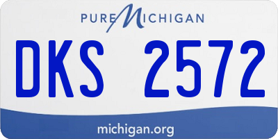 MI license plate DKS2572