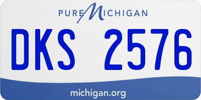 MI license plate DKS2576