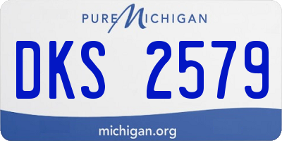 MI license plate DKS2579