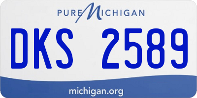 MI license plate DKS2589