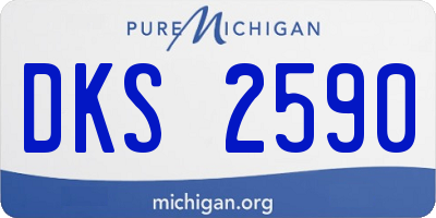 MI license plate DKS2590