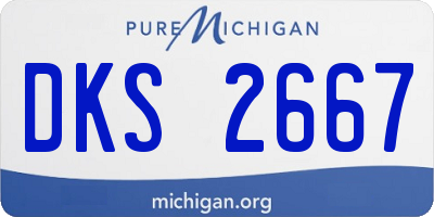 MI license plate DKS2667
