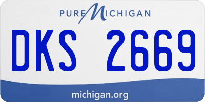 MI license plate DKS2669