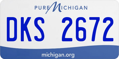 MI license plate DKS2672