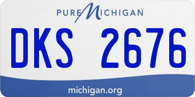 MI license plate DKS2676