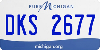 MI license plate DKS2677