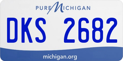 MI license plate DKS2682