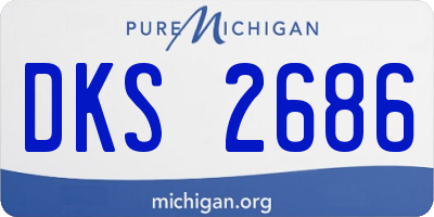 MI license plate DKS2686
