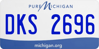 MI license plate DKS2696