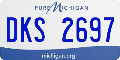 MI license plate DKS2697