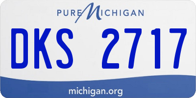 MI license plate DKS2717
