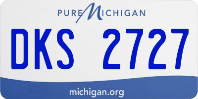 MI license plate DKS2727