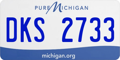 MI license plate DKS2733