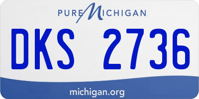 MI license plate DKS2736