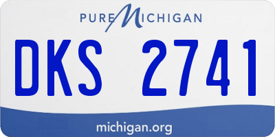 MI license plate DKS2741
