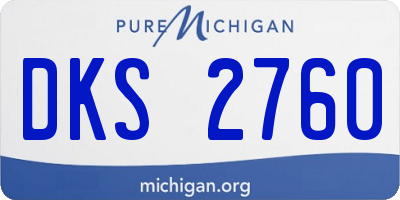 MI license plate DKS2760