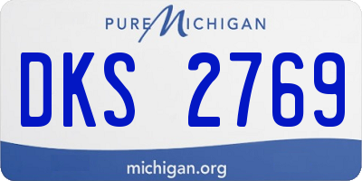MI license plate DKS2769