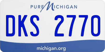 MI license plate DKS2770