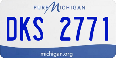 MI license plate DKS2771
