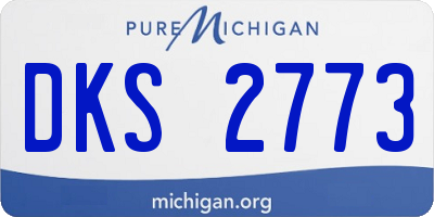 MI license plate DKS2773