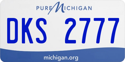 MI license plate DKS2777