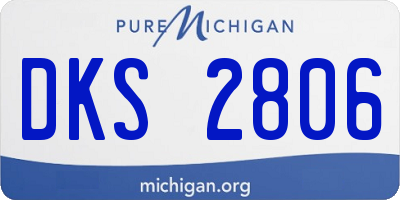 MI license plate DKS2806