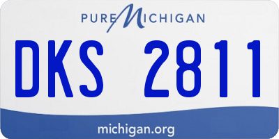 MI license plate DKS2811
