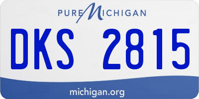 MI license plate DKS2815