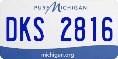 MI license plate DKS2816
