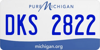 MI license plate DKS2822