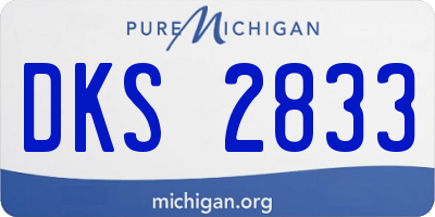 MI license plate DKS2833