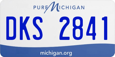 MI license plate DKS2841