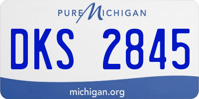 MI license plate DKS2845