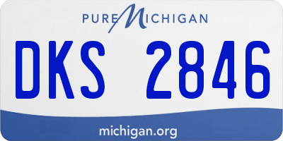 MI license plate DKS2846