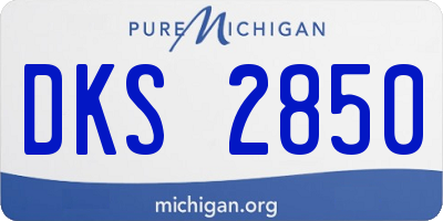 MI license plate DKS2850