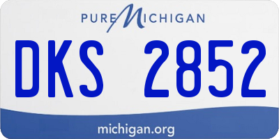 MI license plate DKS2852