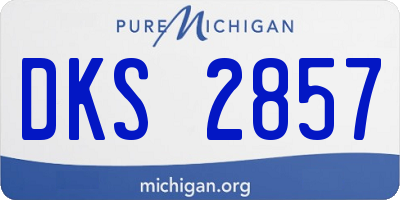 MI license plate DKS2857