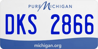 MI license plate DKS2866