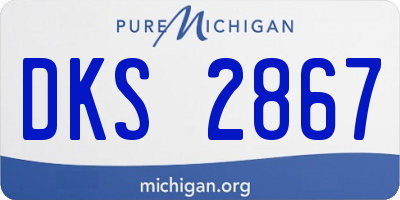 MI license plate DKS2867