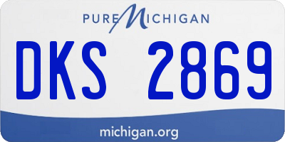 MI license plate DKS2869