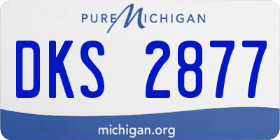 MI license plate DKS2877