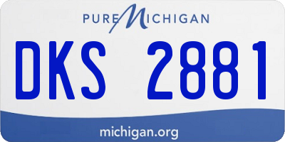 MI license plate DKS2881