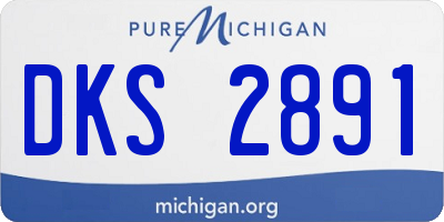 MI license plate DKS2891