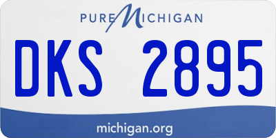 MI license plate DKS2895